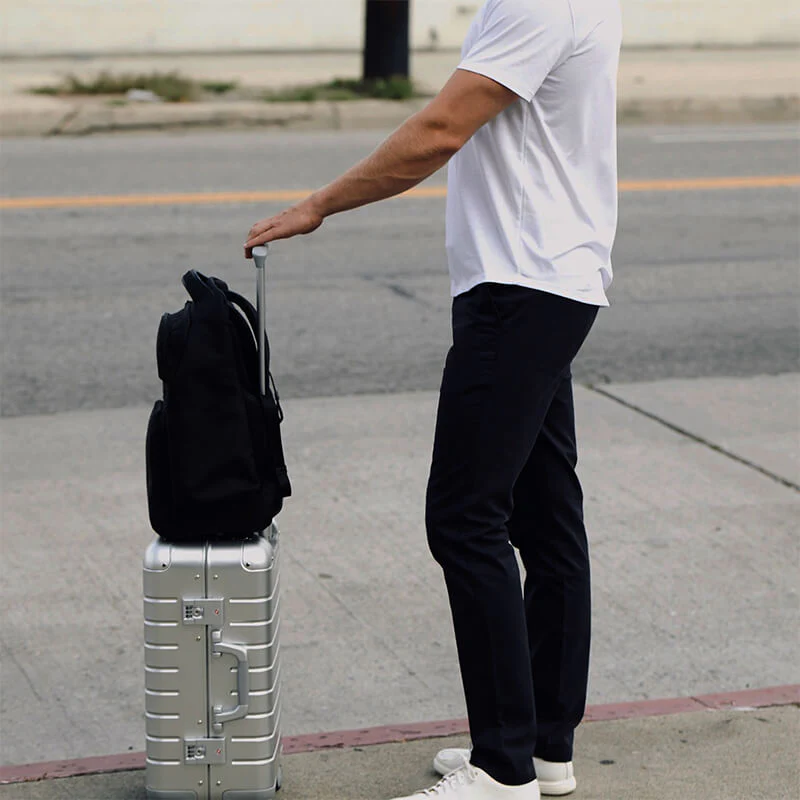 Feel Good Solid Black Chinos - Image 28