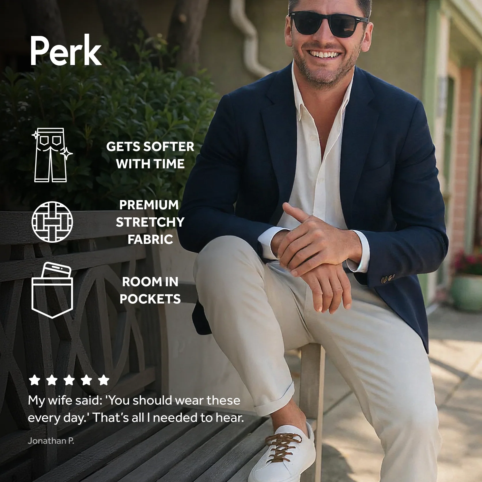 Feel Good Solid Black Chinos - Image 13