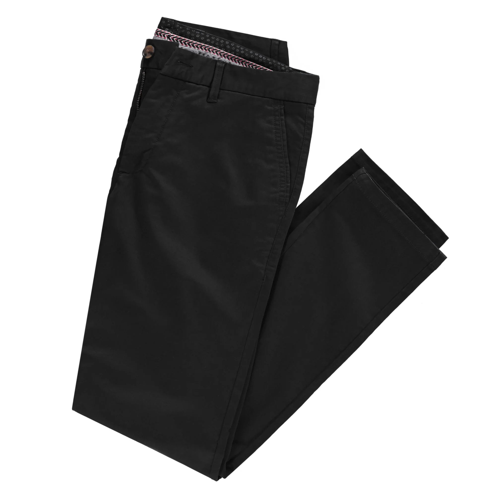 Feel Good Solid Black Chinos - Image 24